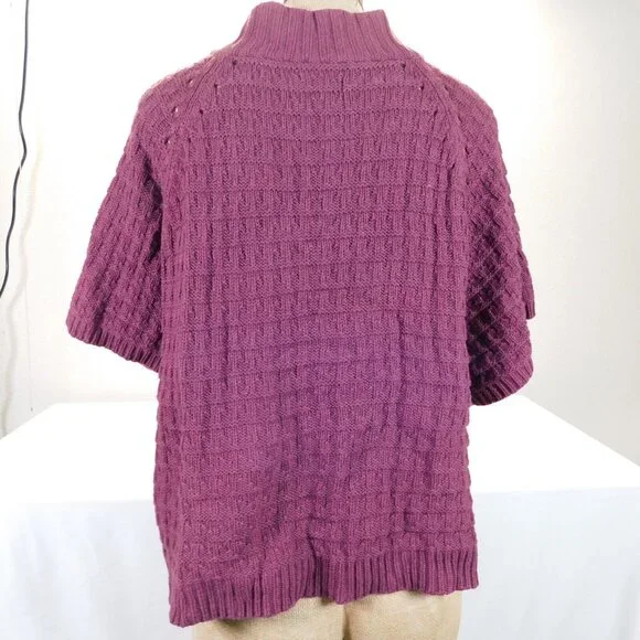 Lot Of 2 Sonoma Womens Hooded Short Sleeve Sweatshirt And Cardigan Sweater XL - Picture 4 of 16